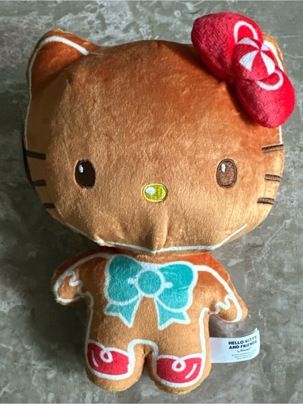 Sanrio Hello Kitty As Gingerbread 8" Plush Doll Ginger Bread Christmas X-mas New